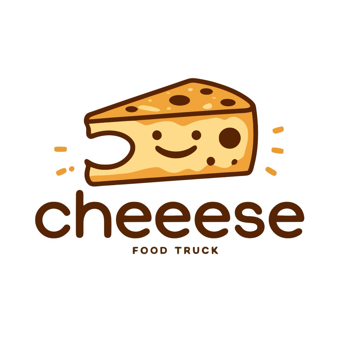 logo souriant cheeese food truck cheeese food truck, des sandwichs au fromage fondu partout en Vendée 85